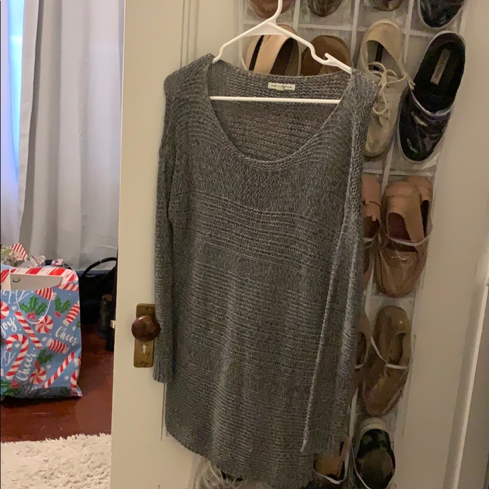 Long grey sweater